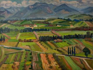 From the Hill — Oil painting, Canvas, 60.50×79.50cm — Theodoros Markellos